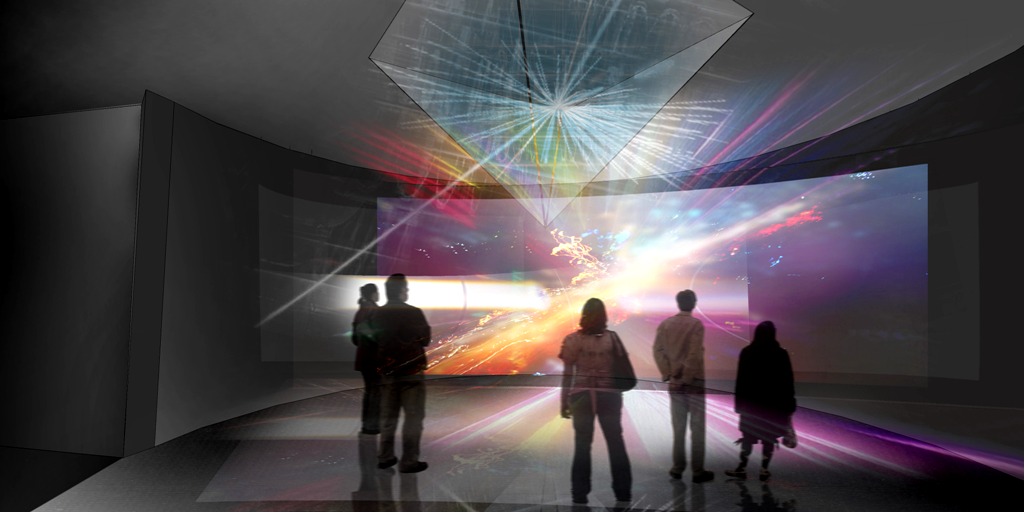 Artist's impression of LHC exhibition
