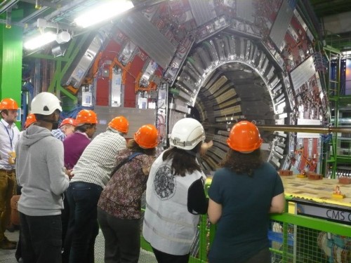 Photo of CMS detector