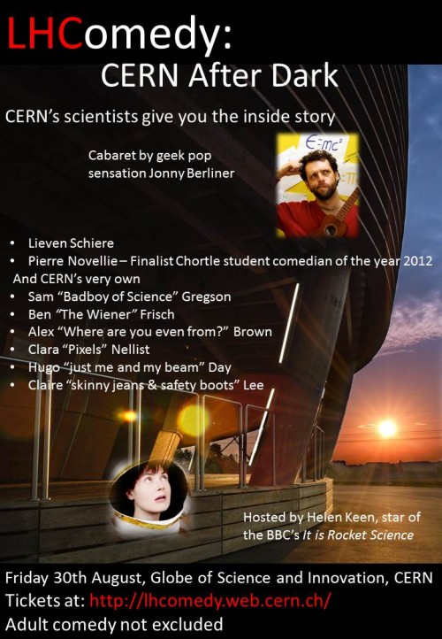 Flyer of CERN Comeday Show event