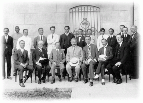 Photo of Einstein visiting Brazil's National Observatory in 1925 