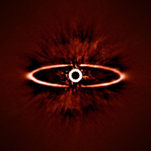 SPHERE images the dust ring around HR 4796A (Courtesy: ESO/J-L Beuzit et al./SPHERE Consortium)