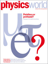 Cover of Physics World September 2014 issue