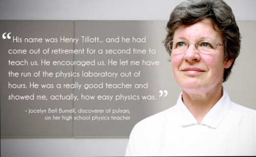 Jocelyn Bell Burnell on her high-school physics teacher