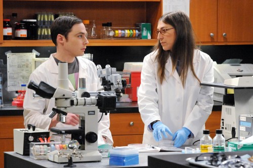 Jim Parsons and UCLA alumna Mayim Bialik are among the cast, crew and executives funding a scholarship for students in science, technology, engineering and maths. ( Courtesy: Warner Bros. Entertainment Inc.)