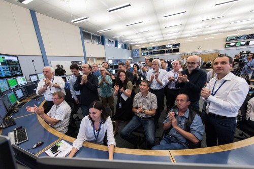 CERN: physicists in the LHC control room