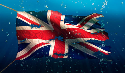 Is the UK now a sinking ship? (Courtesy: iStock/NatanaelGinting)