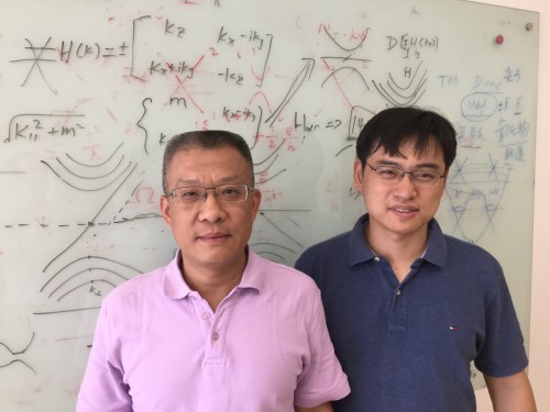 Weyl theorists: Zhong Fang (left) and Hongming Weng