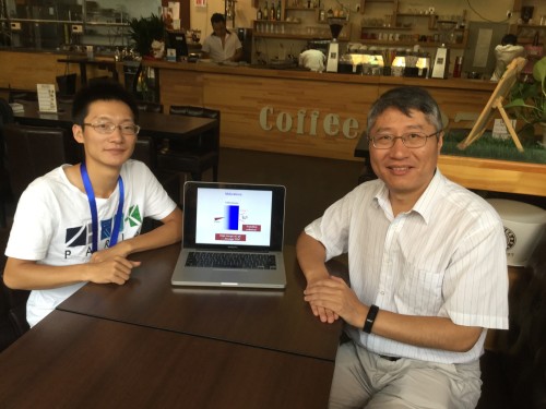 Terahertz generators: Gianqian Liao (left) and Yutong Li 