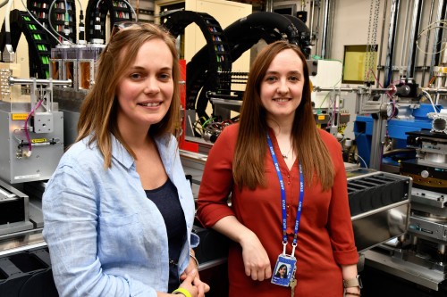 Academic researcher Claire Corkhill and bealmine scientist Sarah Day