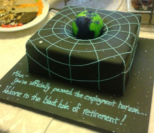 Picture of a black hole cake
