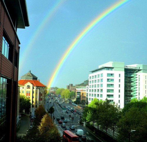 Photo of a rainbow seen in Bristol