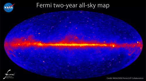 Fermi all-sky image of the gamma-ray sky