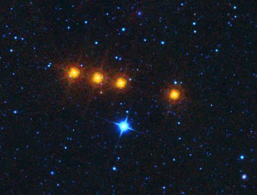 Time-lapse image of the asteroid Euphrosyne as seen by NASA’s WISE space telescope