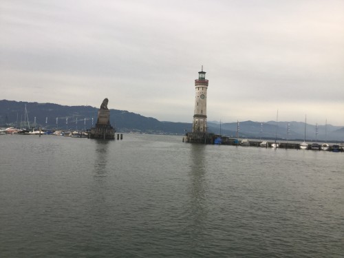 Lakeside view: Lindau's harbour on Lake Constance