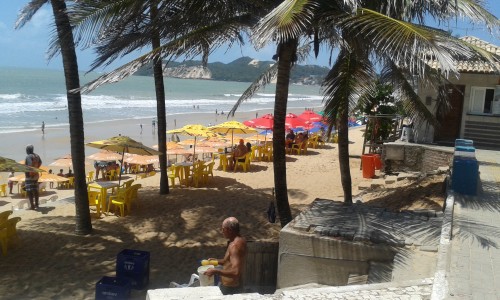 The beach next to the venue of the 50th anniversary meeting of the Brazilian Physics Society in Natal