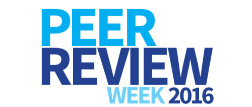 Recognised reviewers: Peer Review Week 2016 