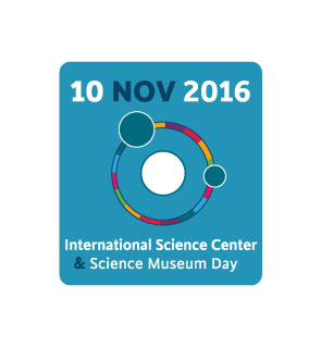 Logo of the first ever Internetional Science Center and Science Museum Day