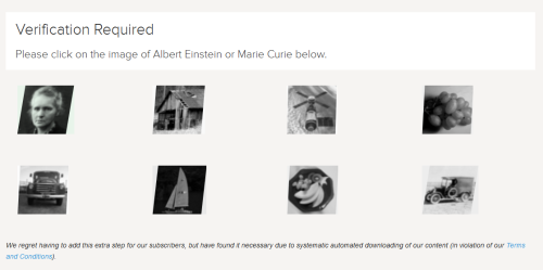 Robot proof: Marie Curie makes an appearance (Courtesy: APS)