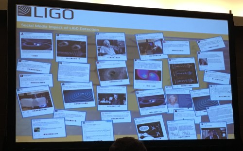 Tweeting to millions: LIGO made a social media plan before announcing the detection (Courtesy: Sarah Tesh)