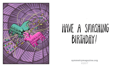 Best wishes: a birthday card for Fermilab (Courtesy: Corinne Mucha/ Symmetry)