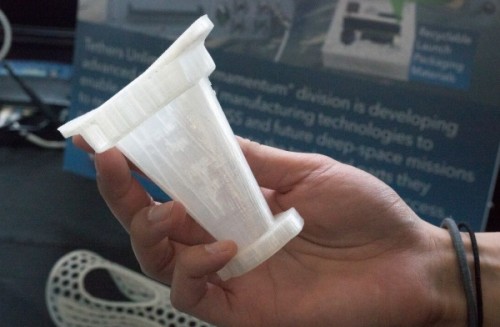 Wee innovation: NASA's 3D-printed urine cup (Courtesy: Lucina Melesio)