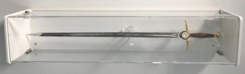 Photograph of the sword presented to Diamond by British Safety Council's award for Health and Safety