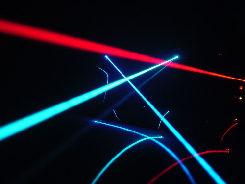 Another brilliant idea: laser beams illuminate fog (Courtesy: CC BY 2.0/ Jeff Keyzer)