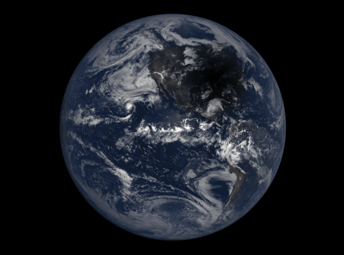  NASA’s Earth Polychromatic Imaging Camera (EPIC) captured the Moon's shadow from a height of a millions miles away 