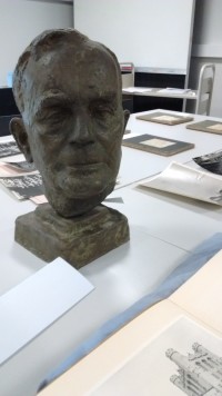 Pion pioneer: a bust of Cecil Powell