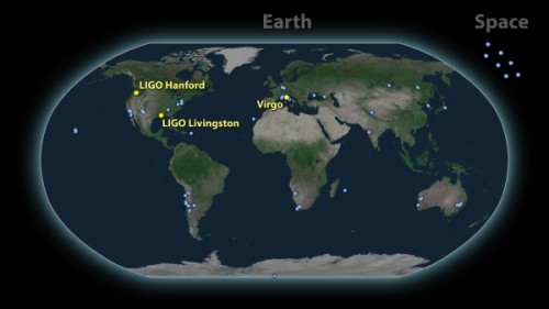 All around the world: observatories that looked-out for GW170817 (Courtesy: LIGO-Virgo)