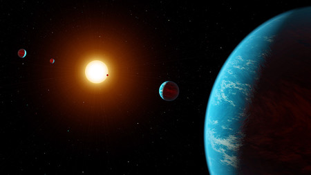 Image of a five-planet system